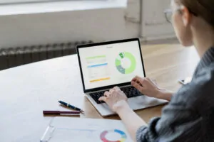 the laptop screen works with documents in the offi 2025 02 24 14 31 41 utc