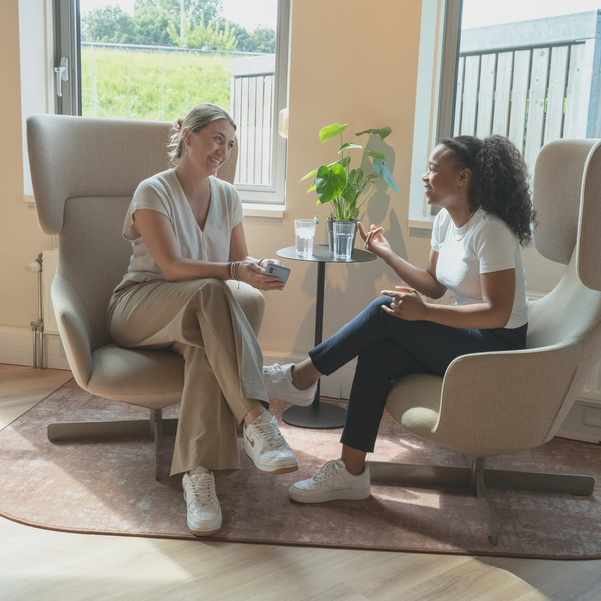 Gesprek marketing Bits + Bytes café