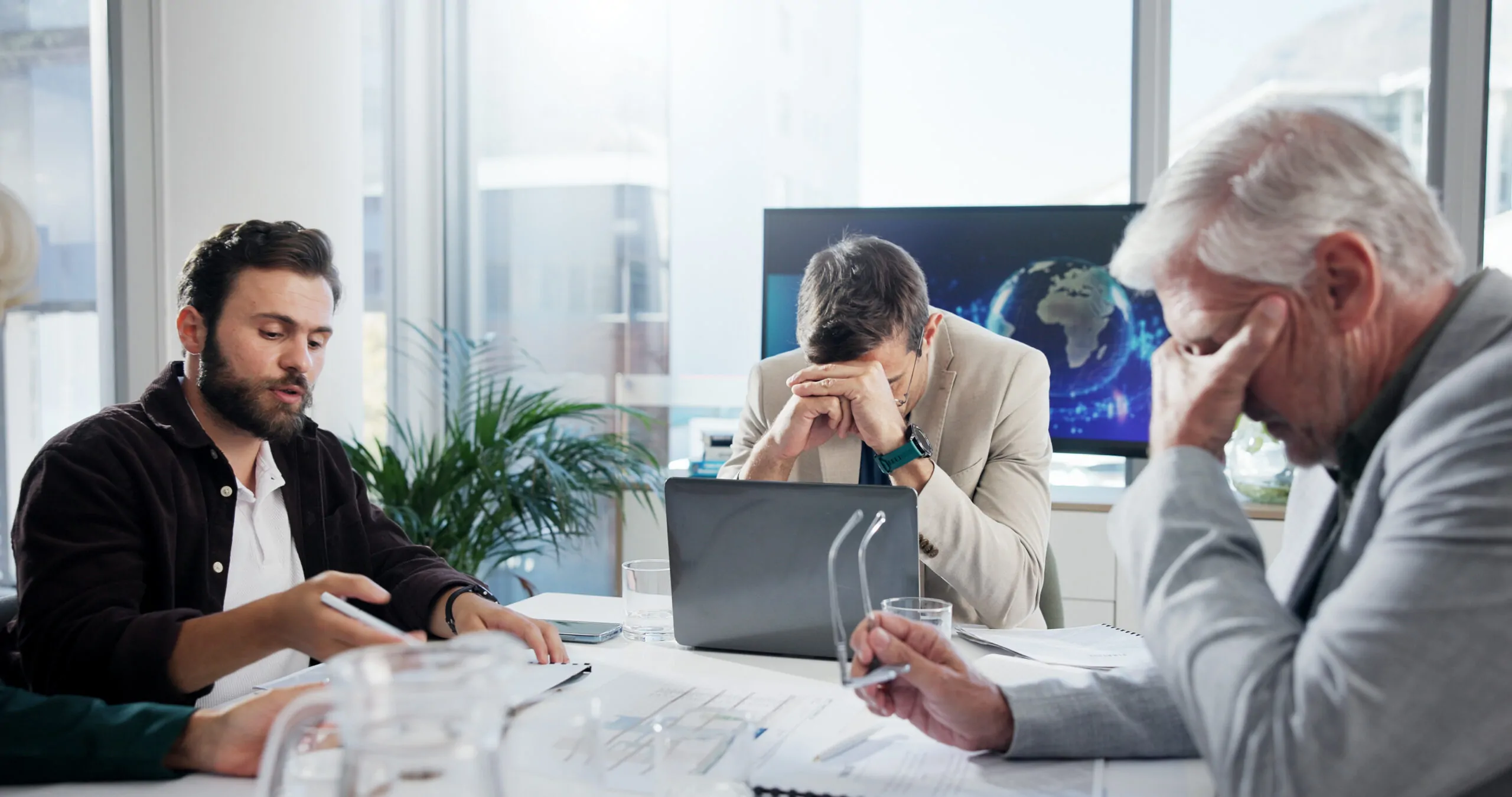 business finance and people with stress in meetin 2025 04 05 13 09 13 utc scaled